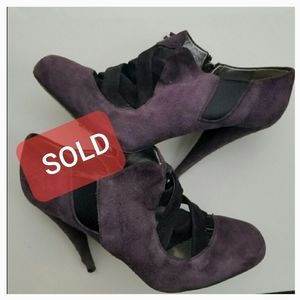 Miu Miu High Heel Suede Booties